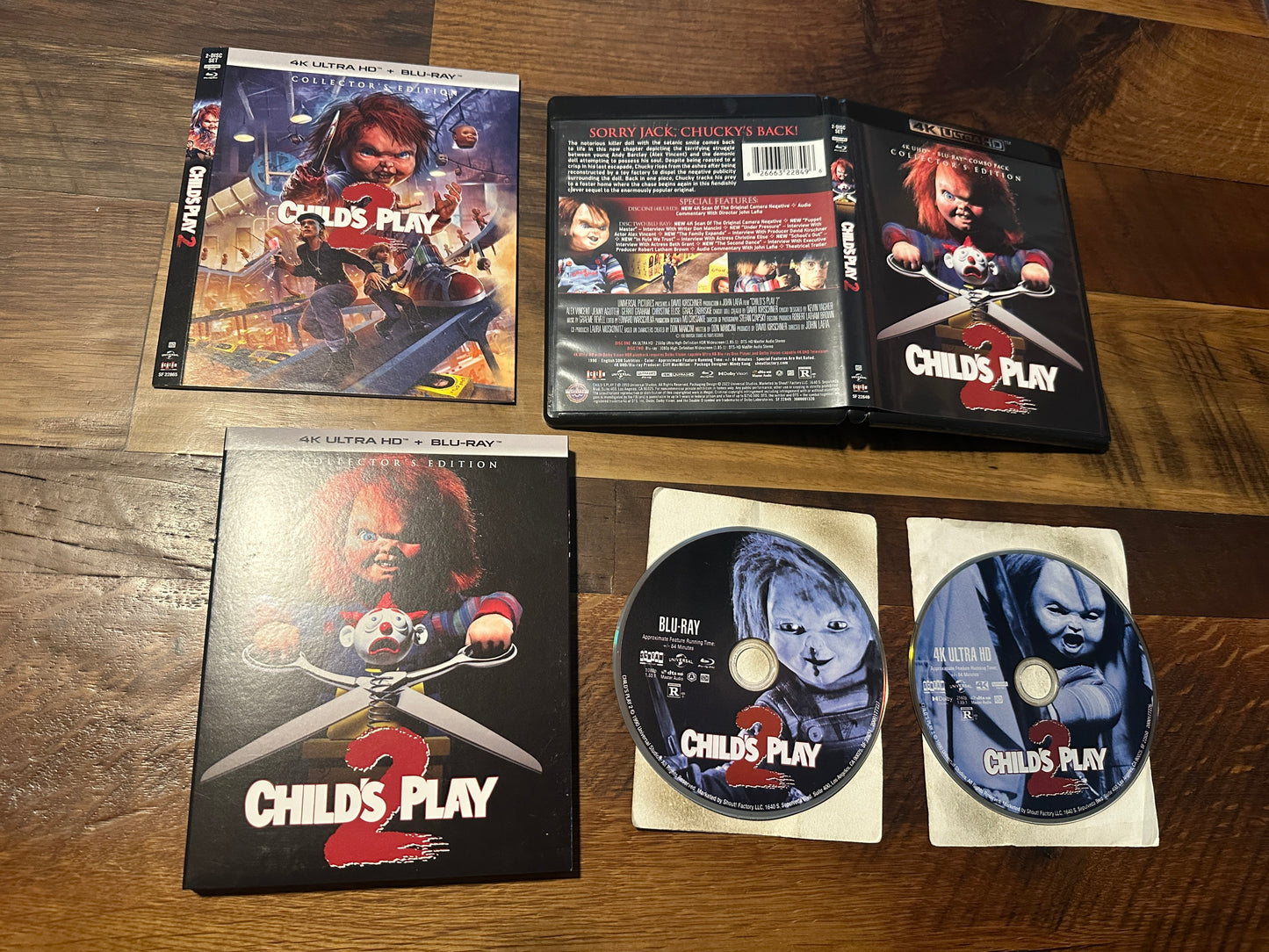Child’s Play 2 (4K Ultra HD/Blu ray, X2 Slipcover, Scream Factory, Collector)