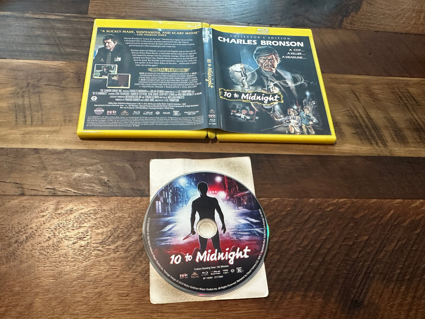 10 To Midnight (Blu ray, Scream Factory, Collector’s Edition, Bronson)