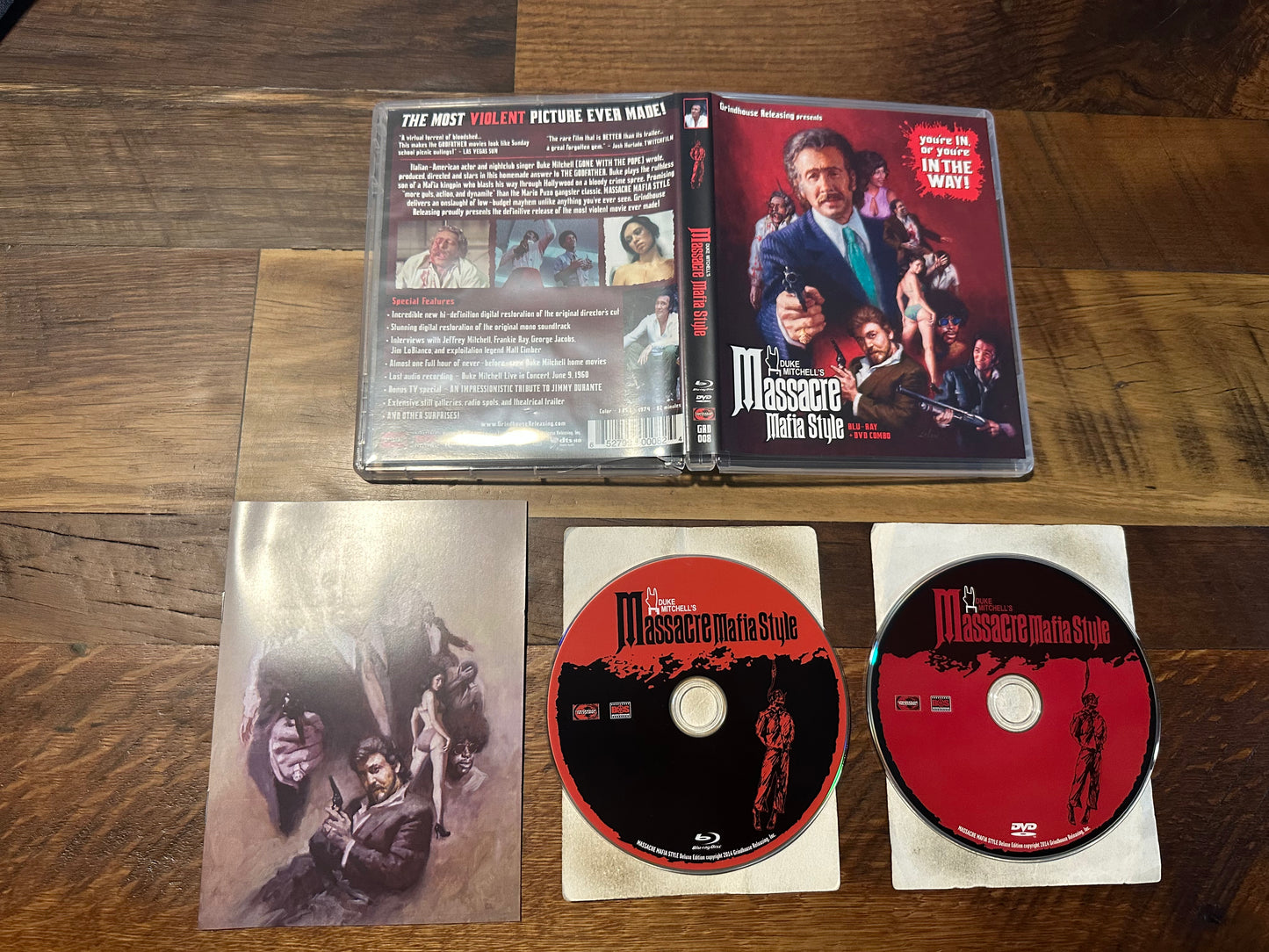 Massacre Mafia Style Blu ray/DVD-GrindHouse Releasing-Classic