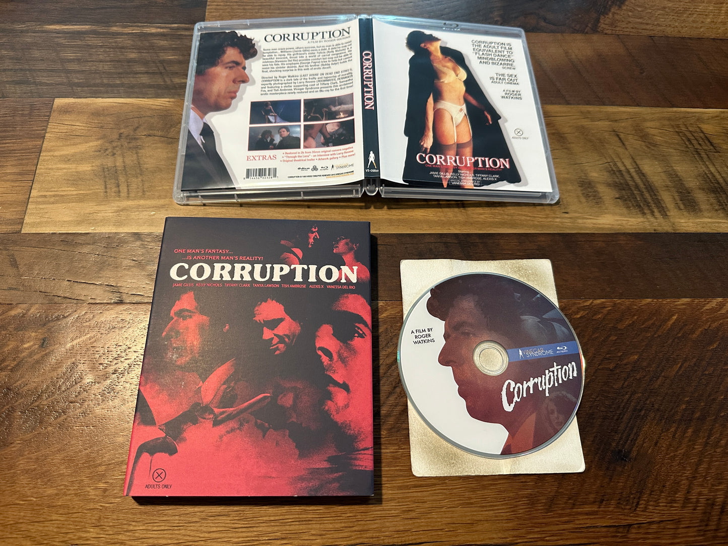 Corruption (Blu ray, Vinegar Syndrome, OOP Slipcover, Roger Watkins Classic)