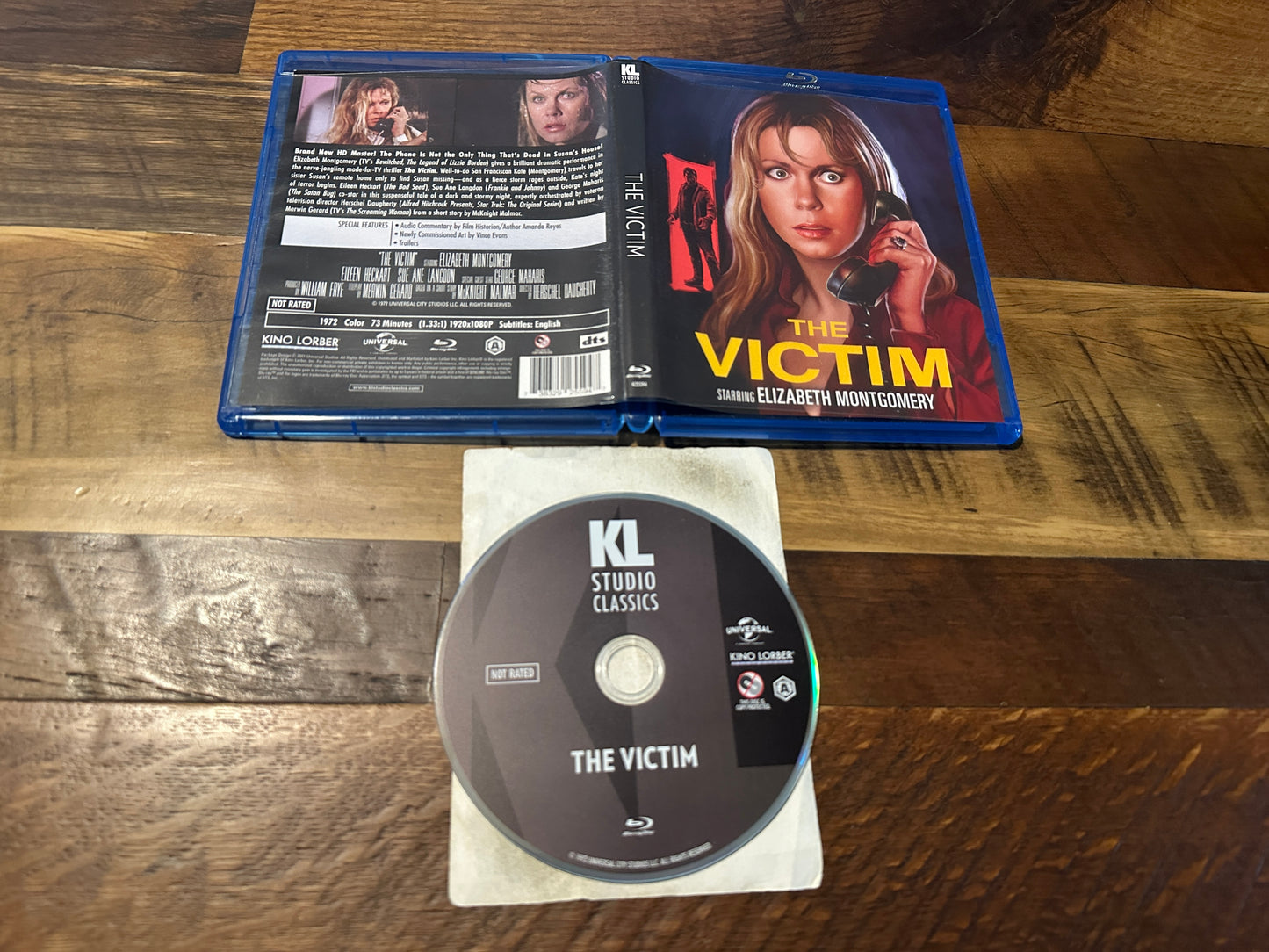 The Victim (Blu ray, Kino Lorber, 70’s Classic Horror, Elizabeth Montgomery)