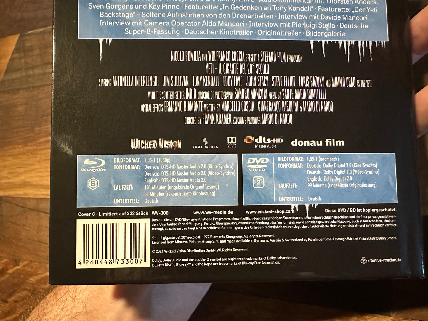 Yeti (Blu ray, Wicked Vision,Cover C, Mediabook, Region B, 333 Made, OOP)