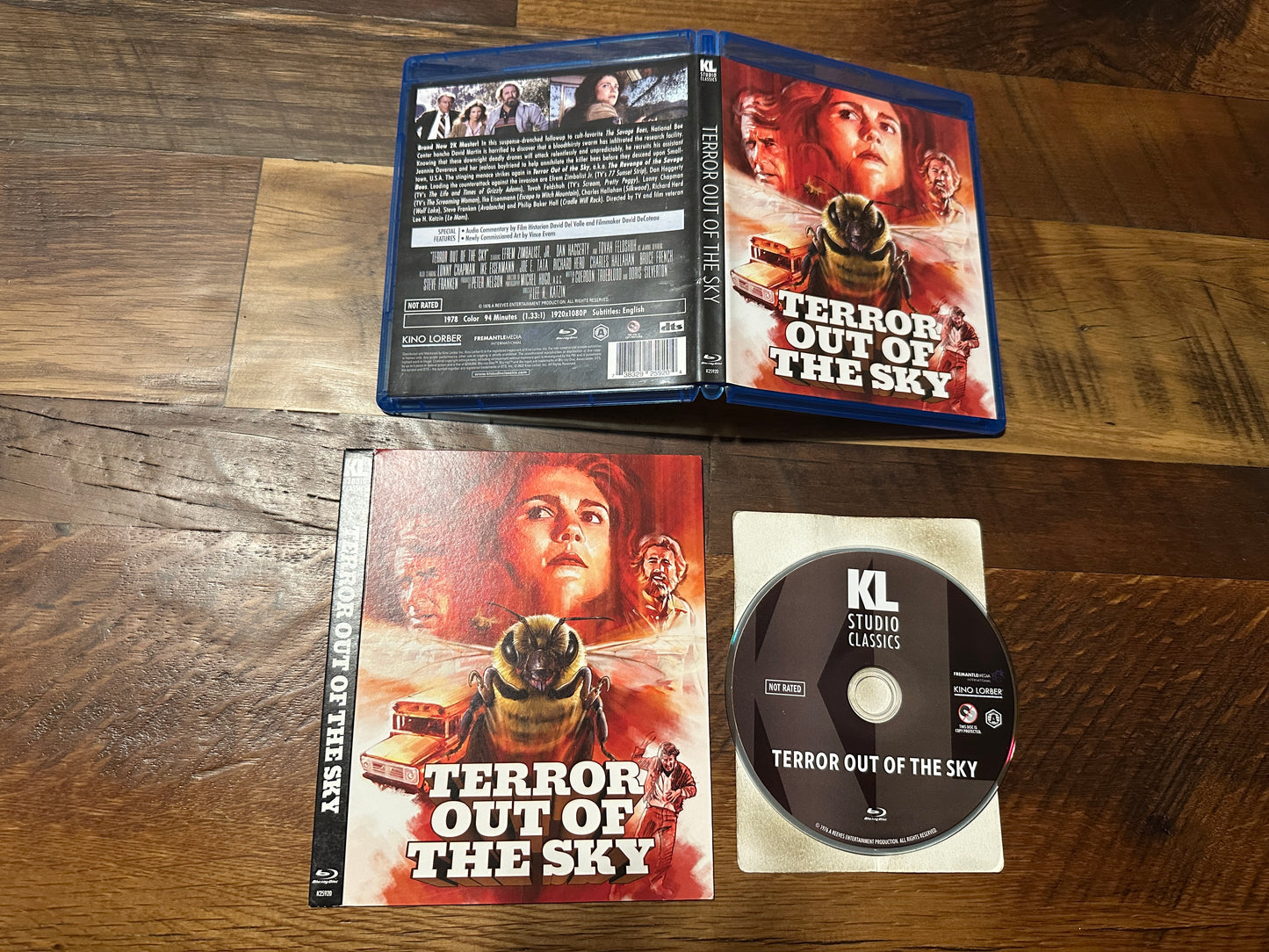 Terror Out Of The Sky (Blu ray, Kino Lorber, Slipcover, 70’s Horror)