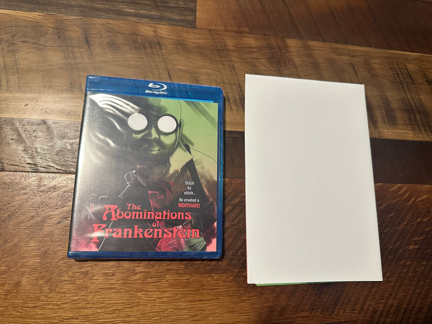 The Abominations of Frankenstein Blu ray*SRS Cinema*Poster*Rare*NEW