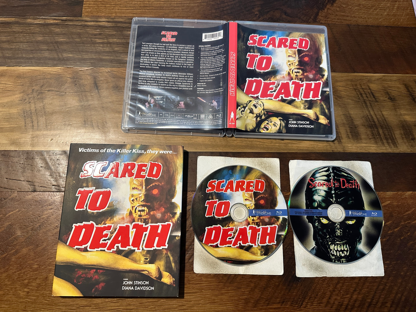 Scared To Death (Blu ray, Vinegar Syndrome, Slipcover, 80's Classic)