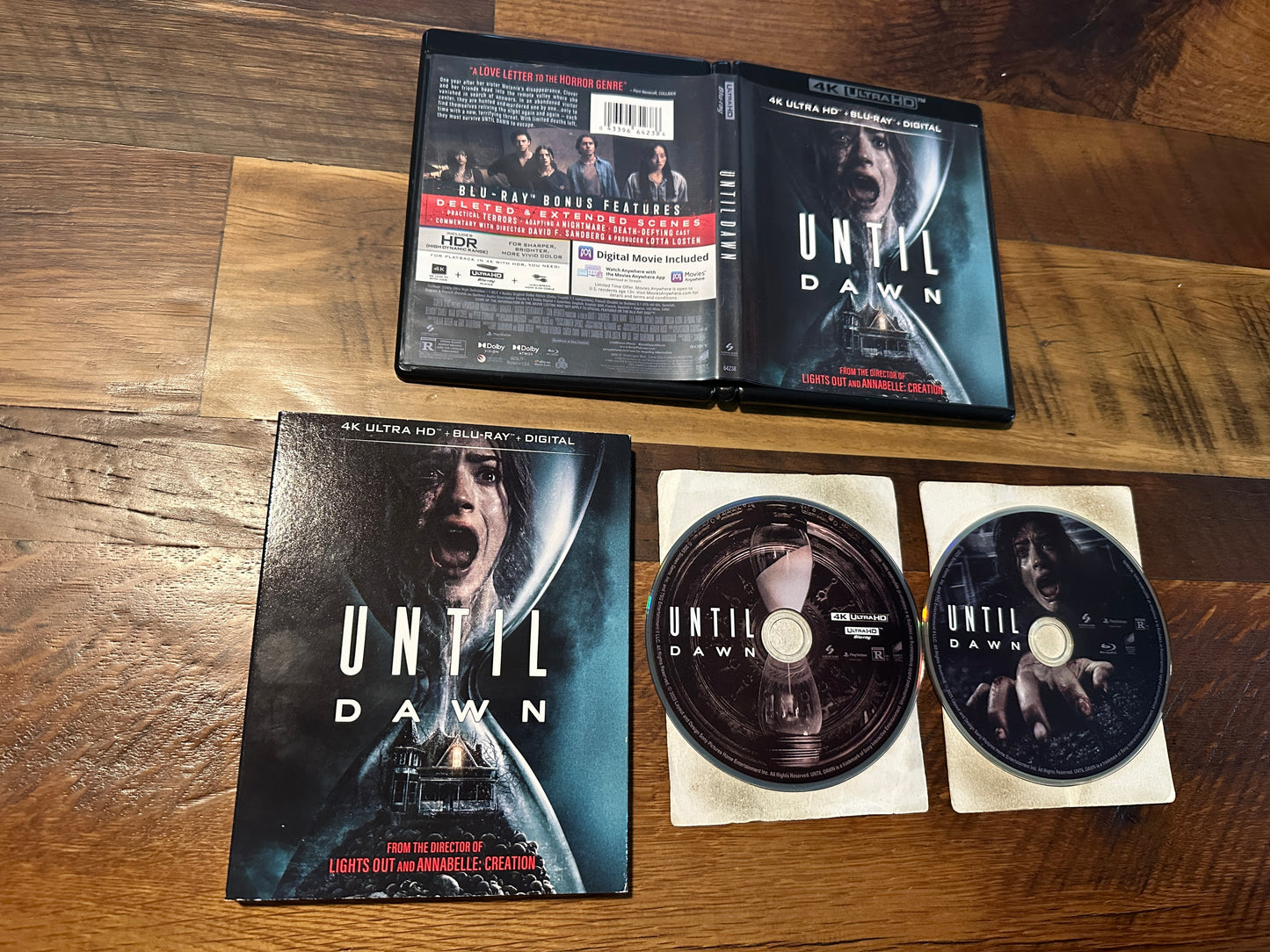Until Dawn (4K Ultra HD/Blu ray, Sony Pictures, Rare Slipcover, No Digital)