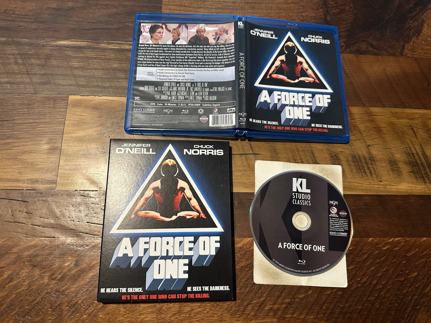 A Force Of One (Blu ray, Kino Lorber, Rare Slipcover, Chuck Norris Classic)