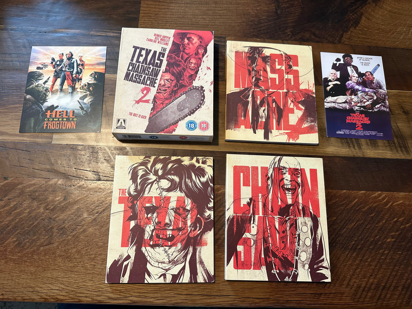 The Texas Chainsaw Massacre 2 Blu ray-Arrow Video-Limited Edition-Region B-