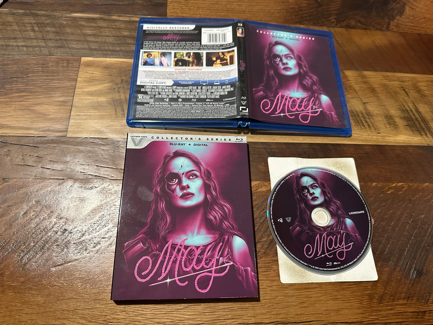 May (Blu ray, Vestron Video, Slipcover, Collector’s Series, No Digital)