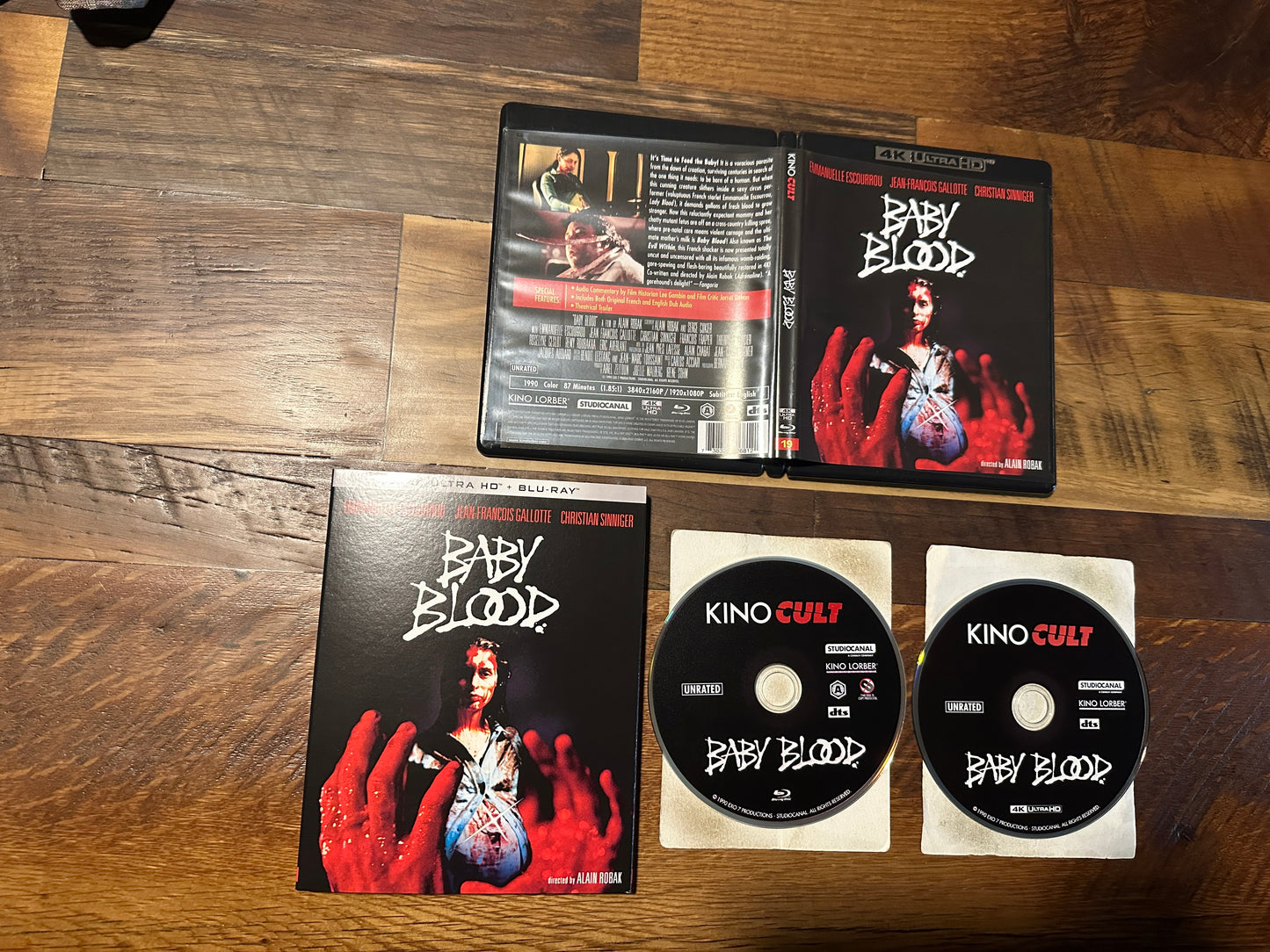 Baby Blood (4K Ultra HD/Blu ray, Kino Lorber, Slipcover, 90’s Horror)