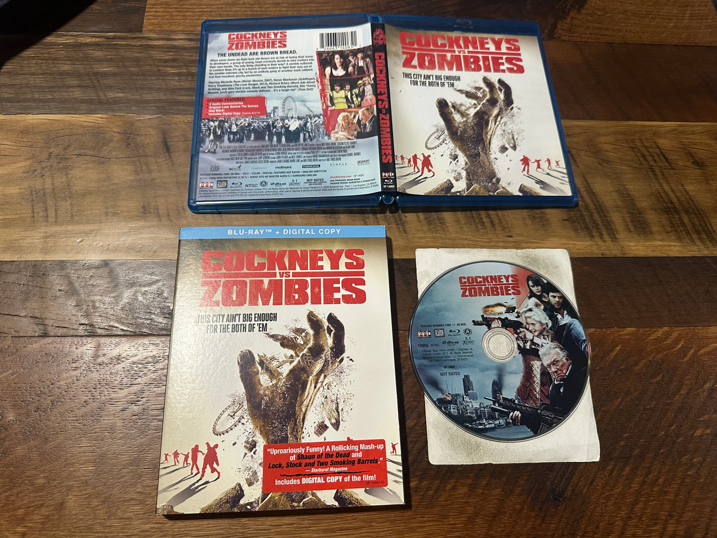 Cockneys VS Zombies (Blu ray, Scream Factory, 2012, Rare Slipcover)