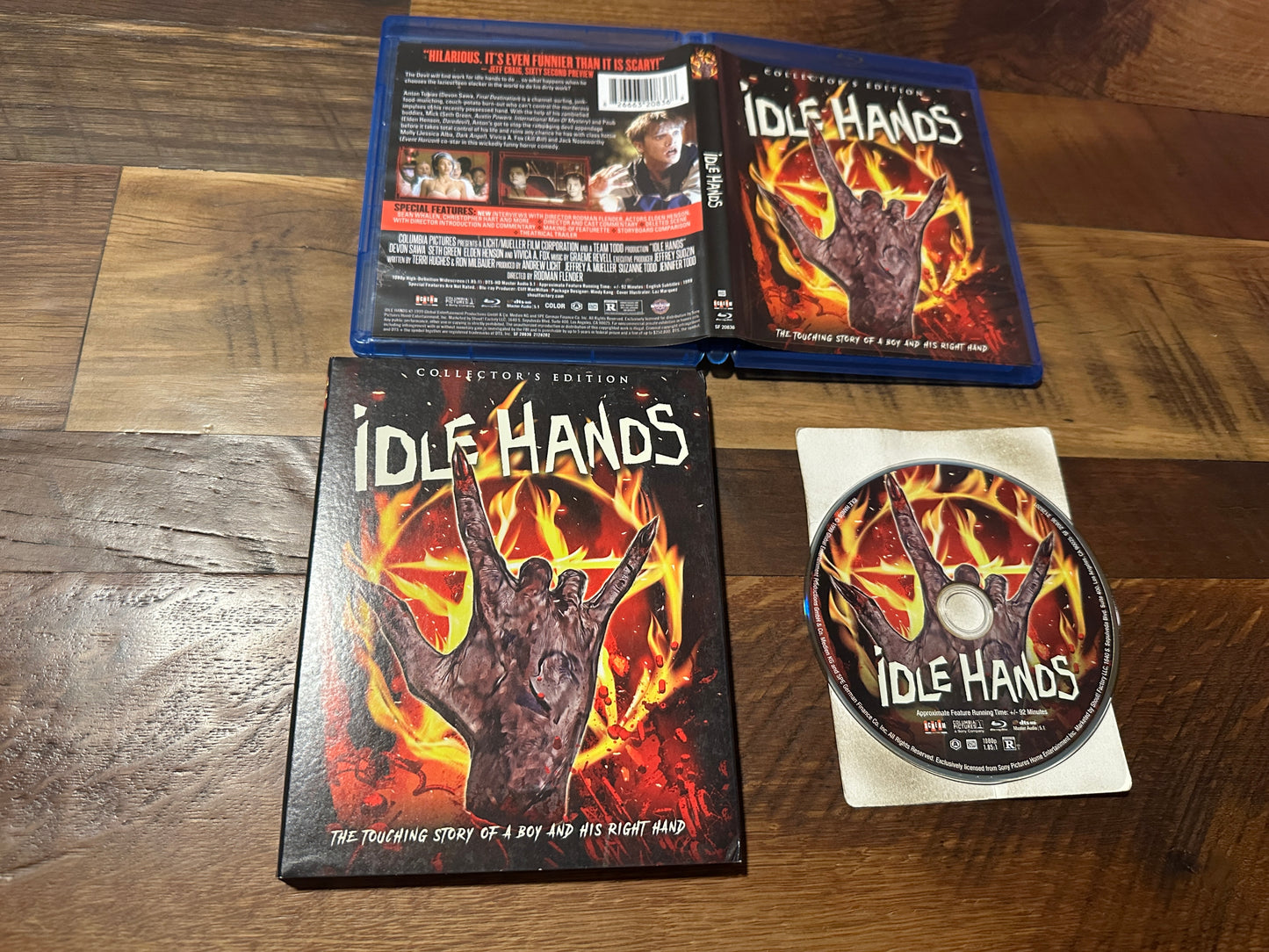 Idle Hands (Blu ray, Scream Factory, Collector’s Ed, 90’s Horror, Slip)
