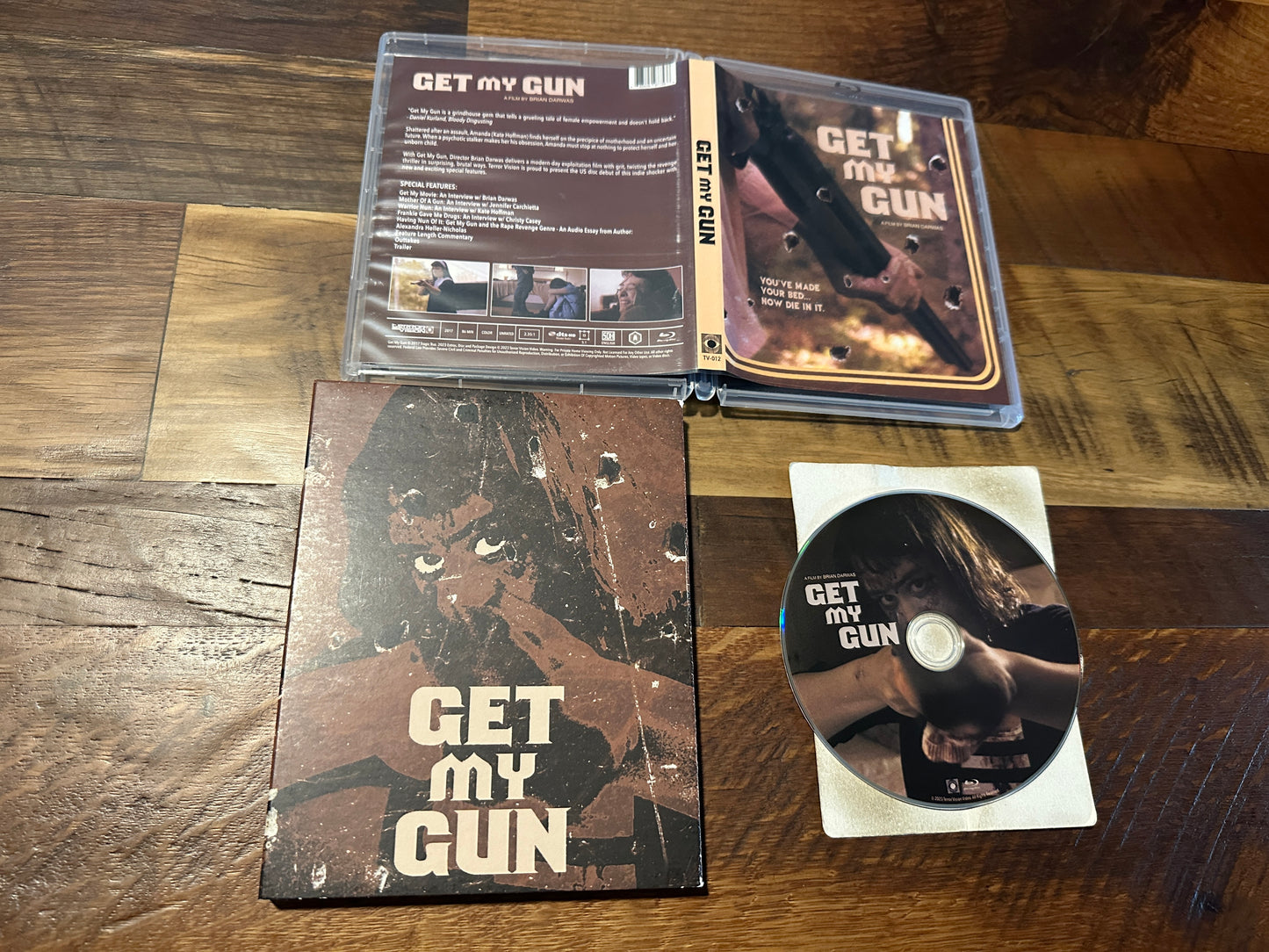 Get My Gun Blu ray-Terror Vision-Slipcover-2017 Horror-Widescreen-