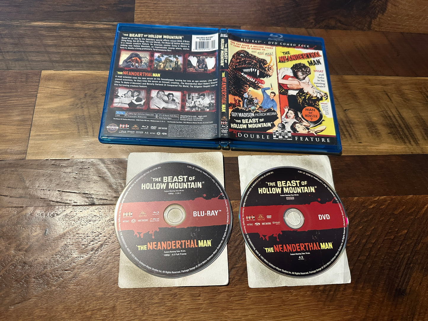 The Beast of Hollow Mountain & The Neanderthal Man (Blu ray, Scream Factory)