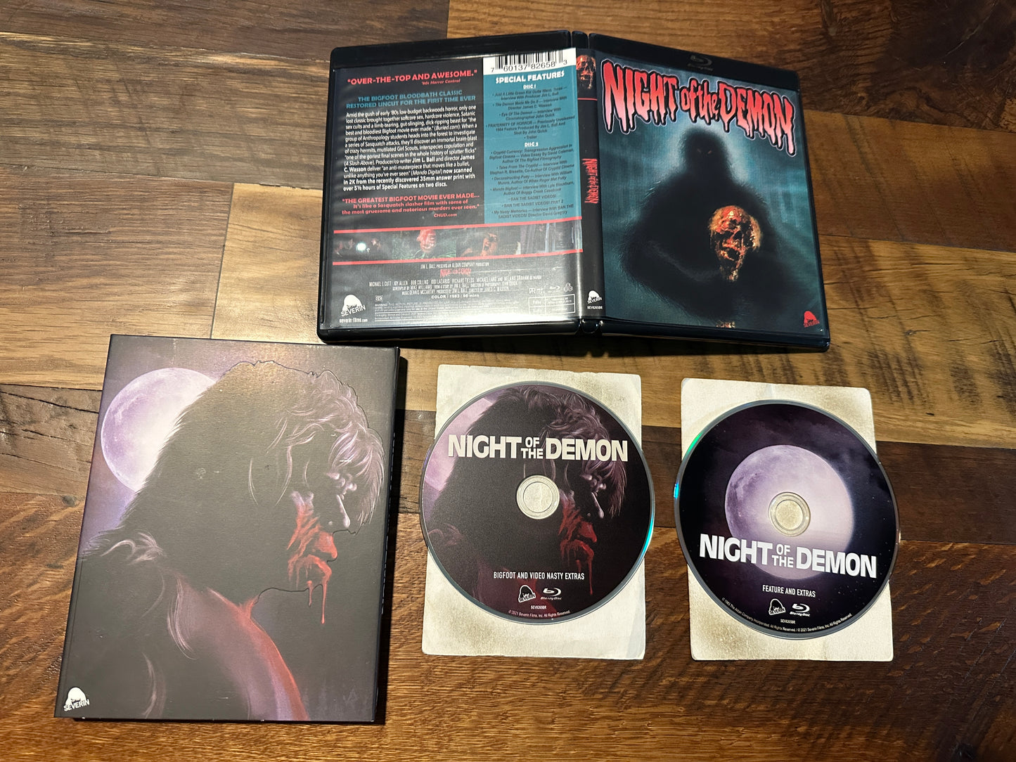 Night of the Demon Blu ray*Severin Film*Slipcover*80's Horror Classic*