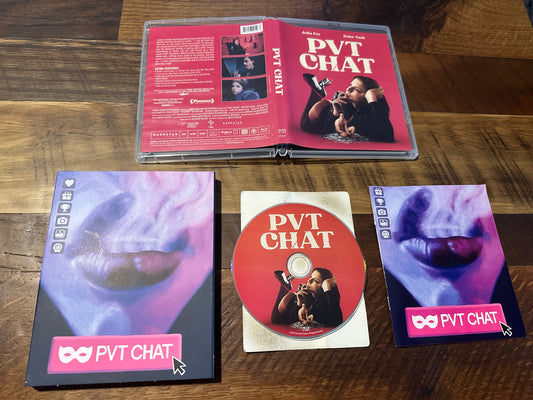 PVT Chat Blu ray-Vinegar Syndrome Partner Label-Slipcover-