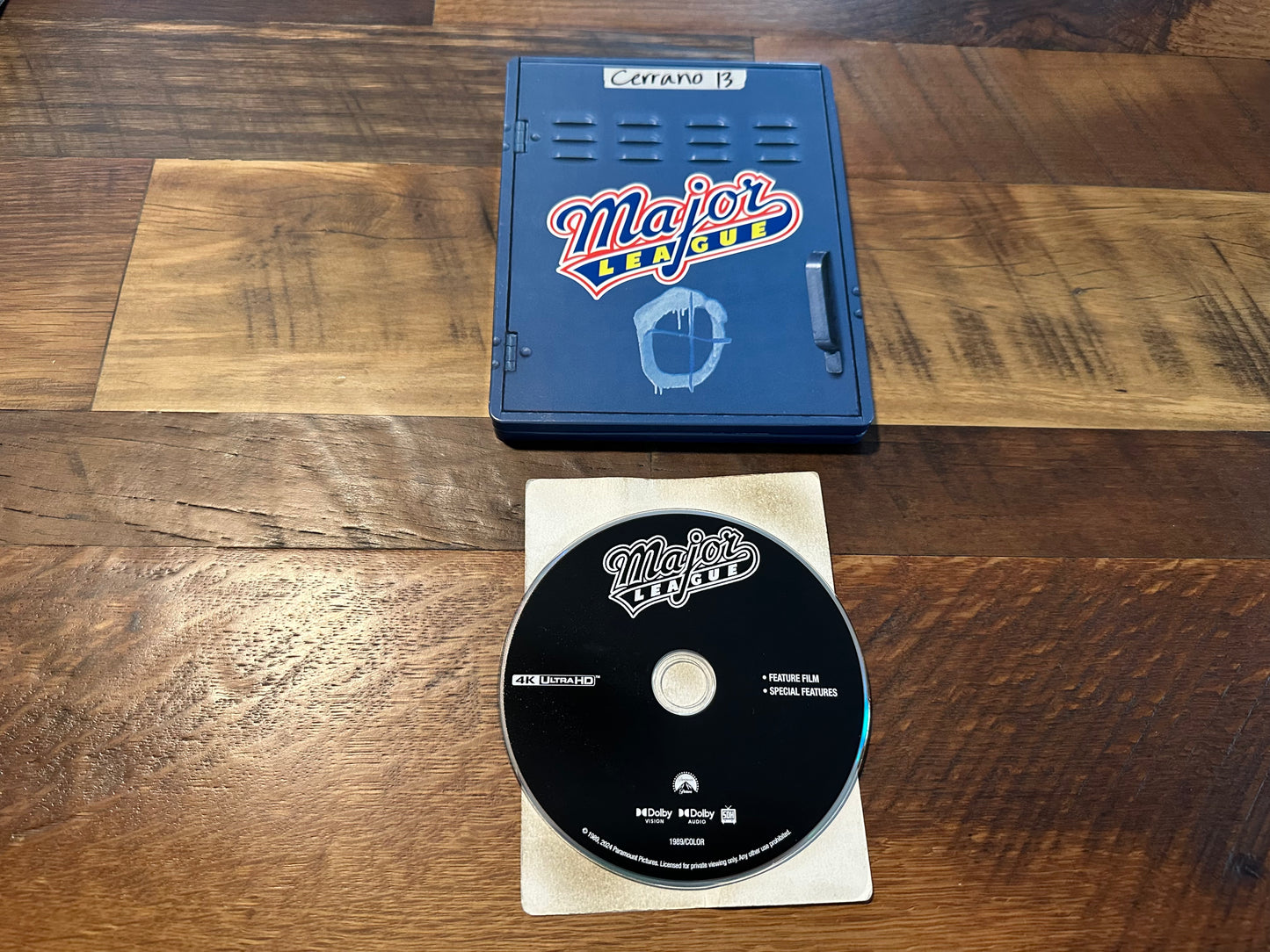 Major League 4K Uktra HD/Blu ray-Paramount-Steelbook-No Digital