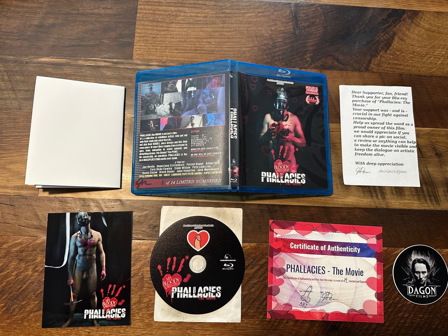 Phallacies The Movie BD-R Valentines Day Ultra Limited Edition-14 Made And This Is 1 of 14