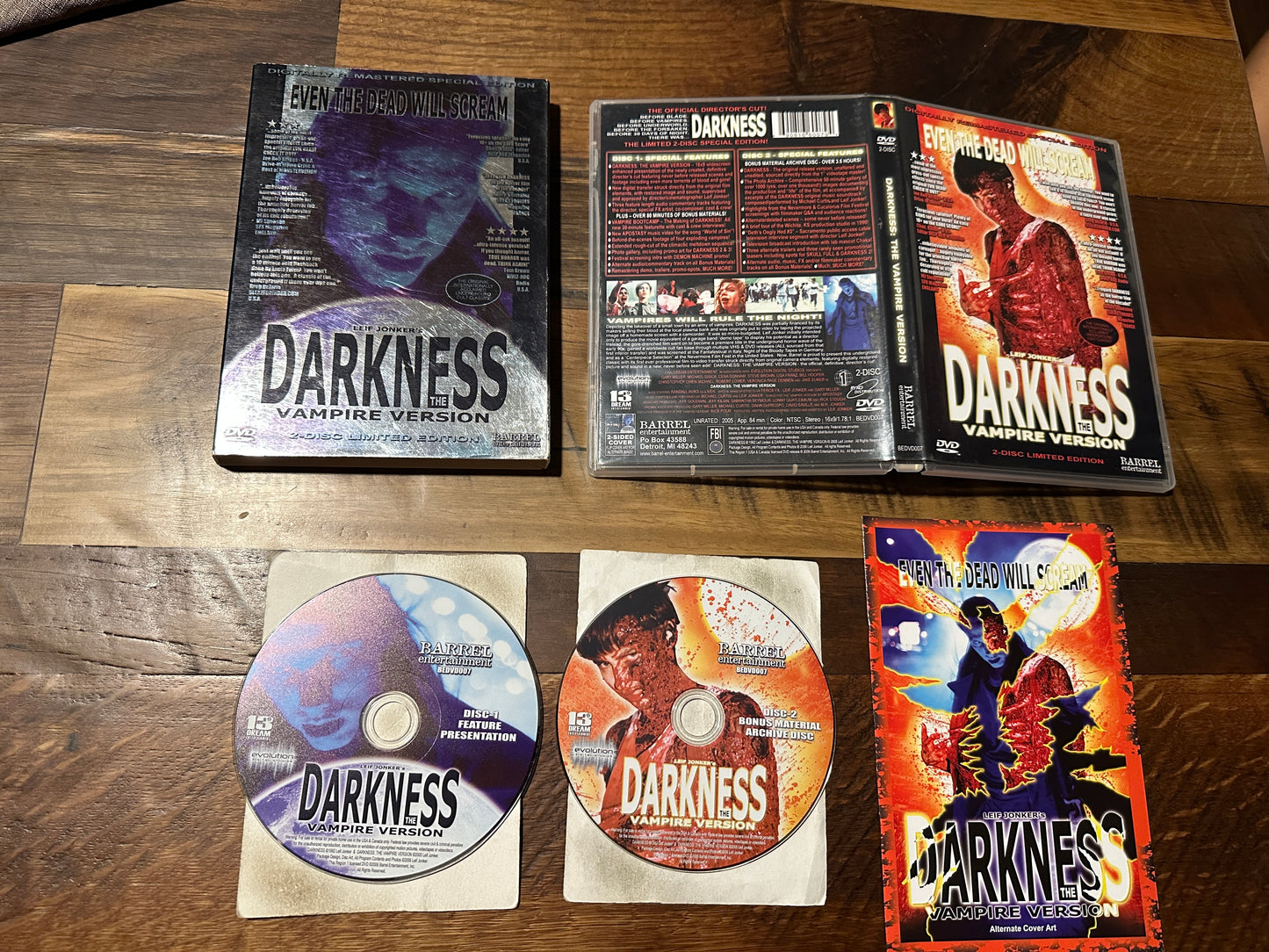 Leif’s Jonker’s Darkness DVD-The Vampire Version-Barrel Ent-Slipcover-OOP