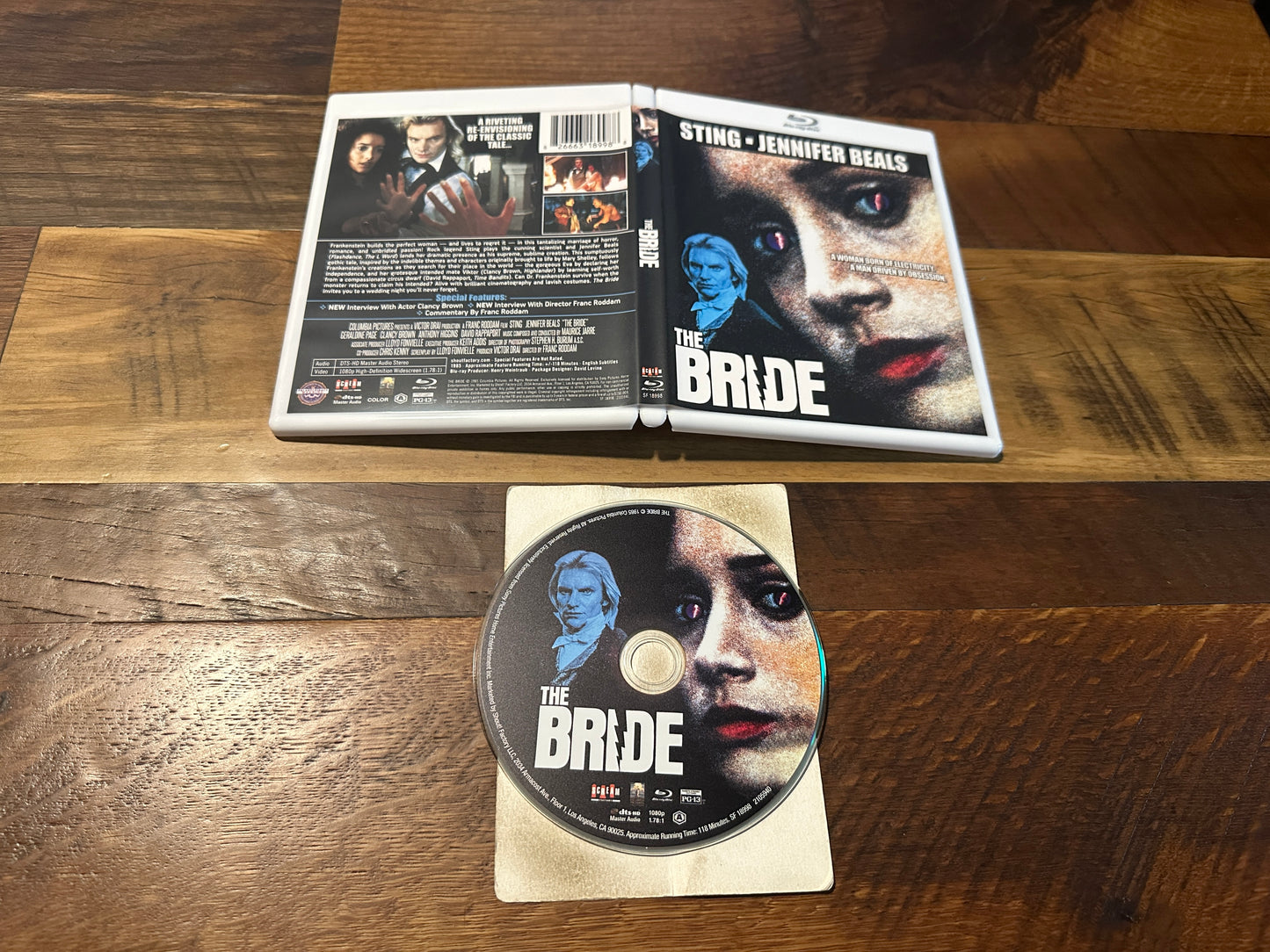 The Bride (Blu ray, Scream Factory, Jennifer Beals 80’s Classic)