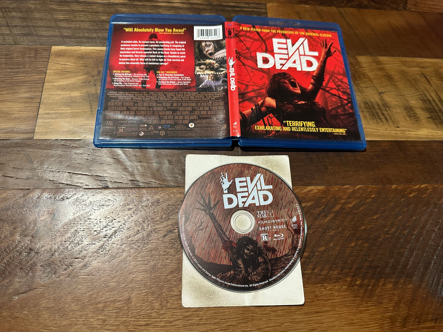 Evil Dead 2013 (Blu ray, Sony Pictures, Classic Horror, Widescreen)