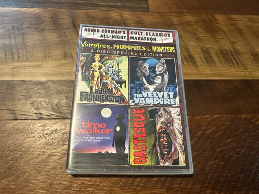Vampires, Mummies, Monsters (DVD, Shout Factory, 4 Movies, Corman, NEW)