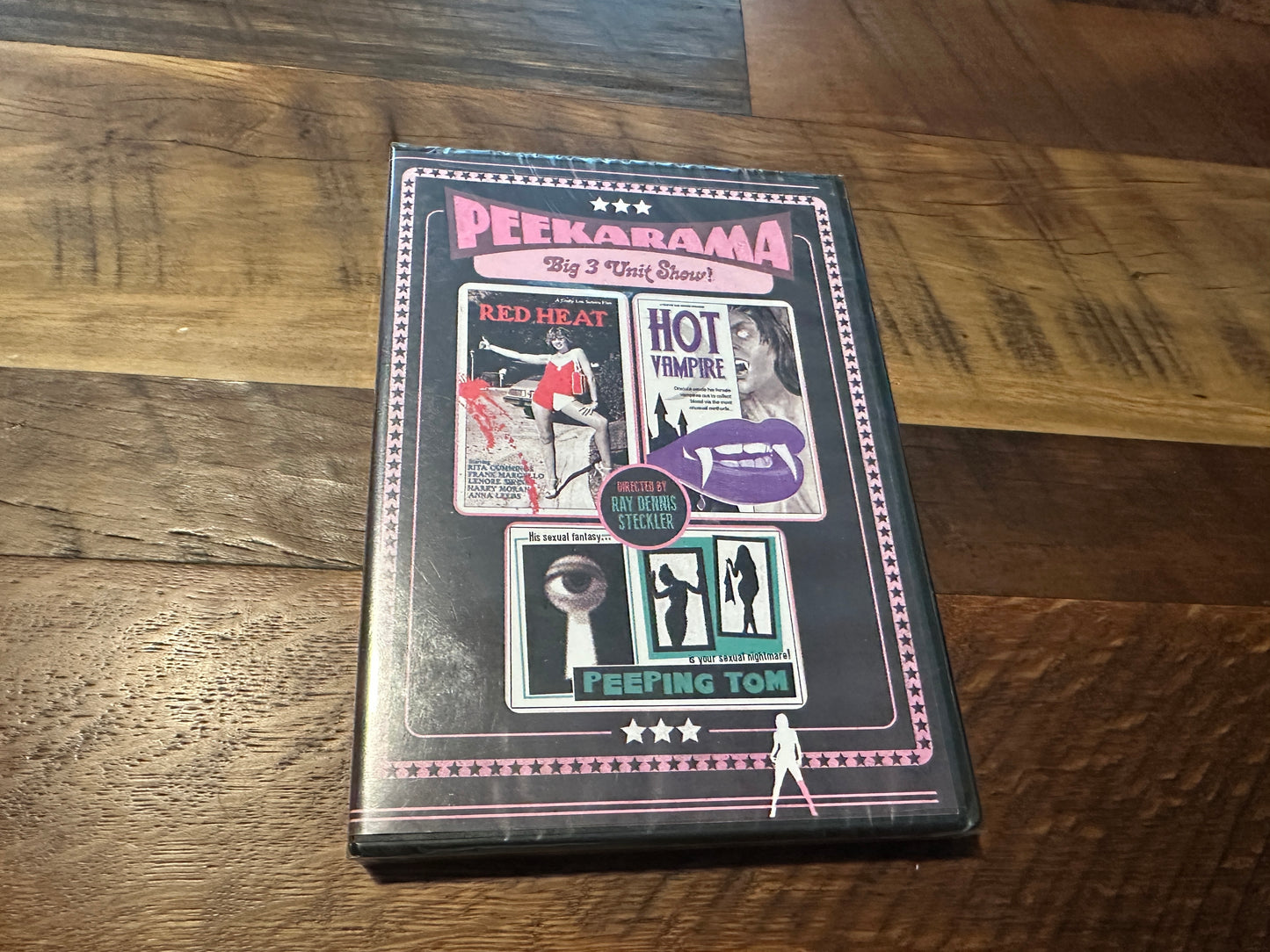 Red Heat & Hot Vampire & Peeping Tom (DVD, Vinegar Syndrome, Peekarama, OOP, NEW)