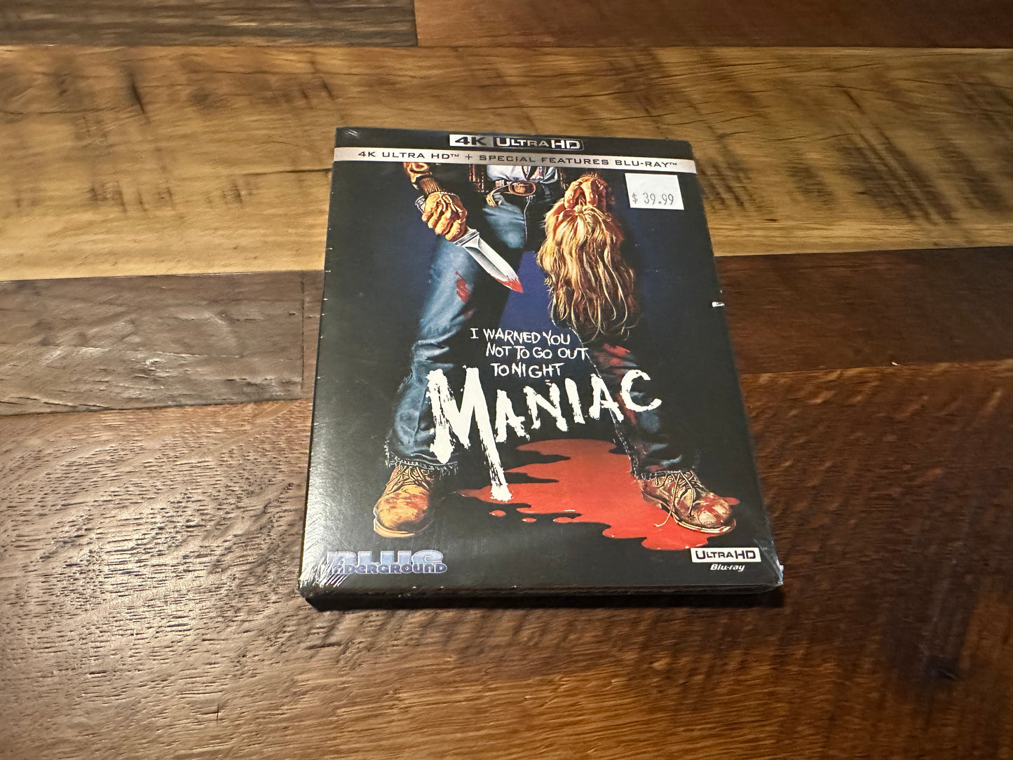 Maniac (4K Ultra HD, Blue Underground, Rare Slipcover, NEW)