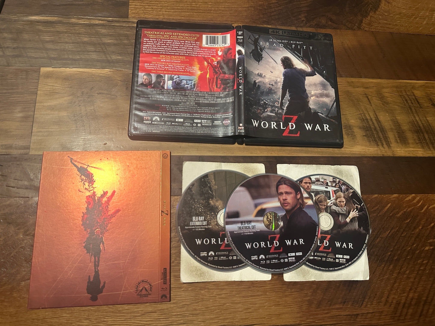 World War Z (4K Ultra HD/Blu ray, Scream Factory, Paramount Scares, Slip, 3 Disc)