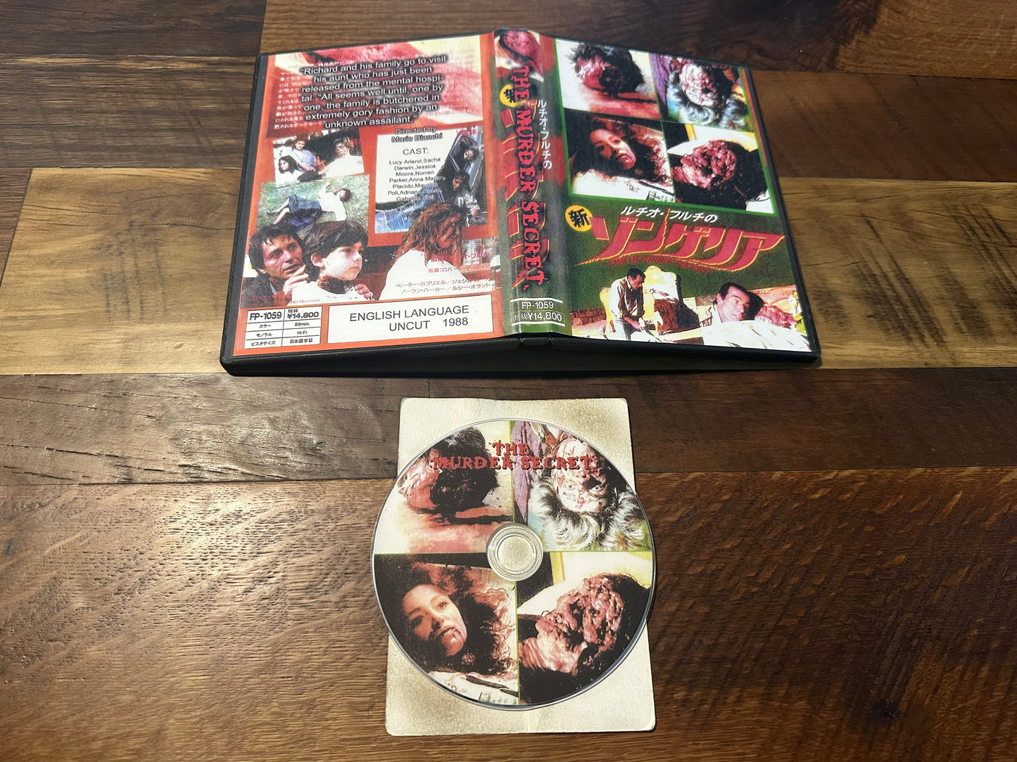 The Murder Secret DVD-R 1988 Horror-English Language-Rare Cover-Mario Bianchi