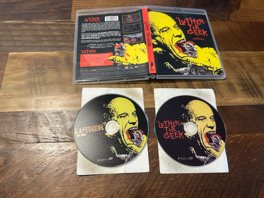 Luther the Geek Blu ray/DVD-Vinegar Syndrome-2 Disc-80’s Classic Horror