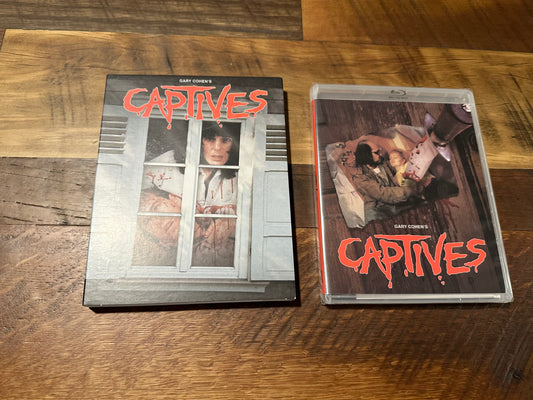 Captives Blu ray-Terror Vision-Slipcover-Gary Cohen Horror-NEW