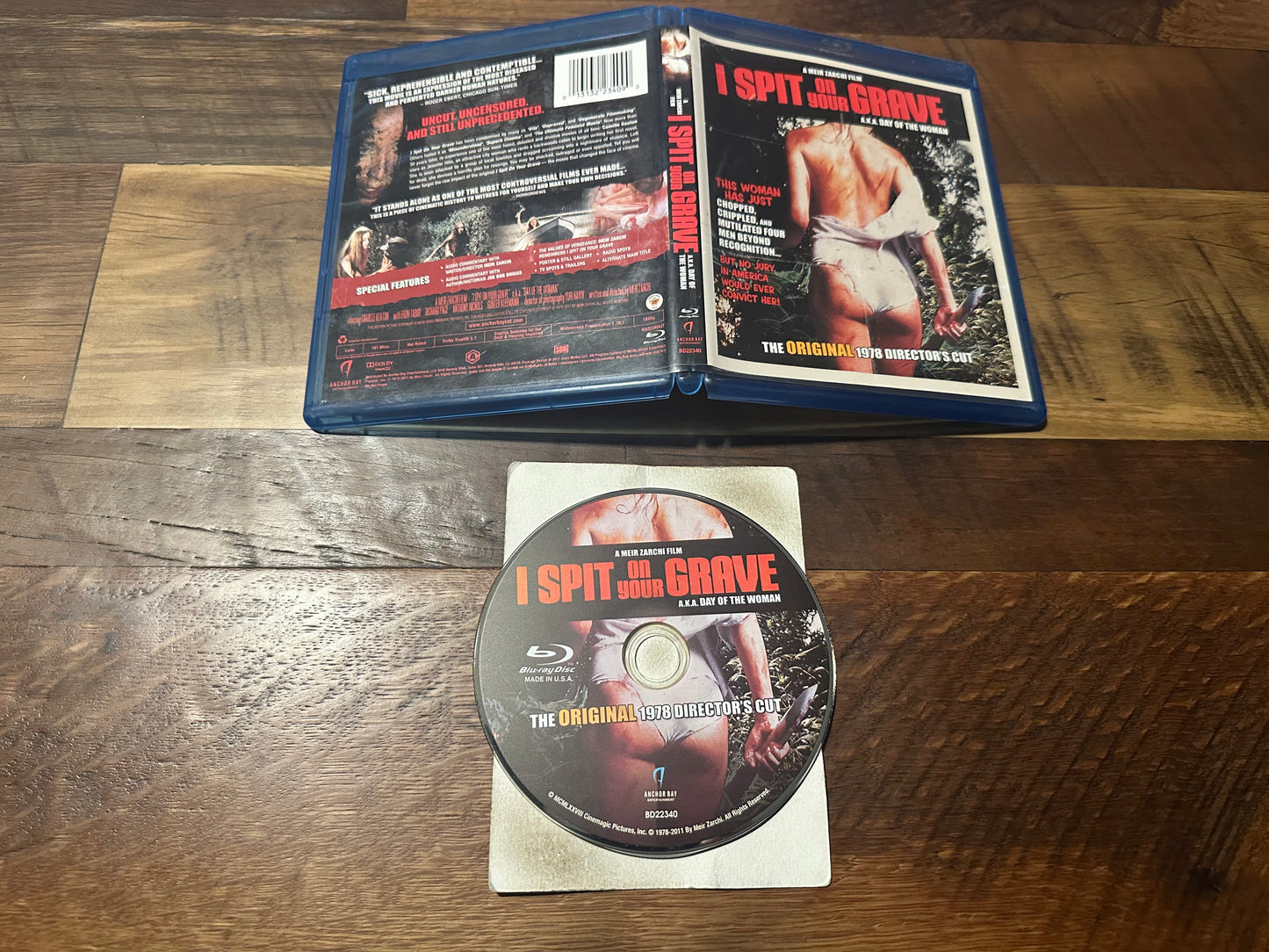 I Spit On Your Grave 1978 Blu ray-Director’s Cut-Anchor Bay-Widescreen-