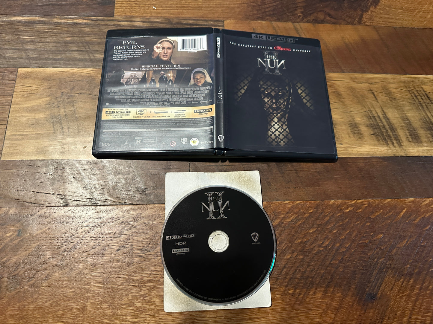 The Nun II (4K Ultra HD, Warner Bros, Widescreen, Modern Horror, No Digital)