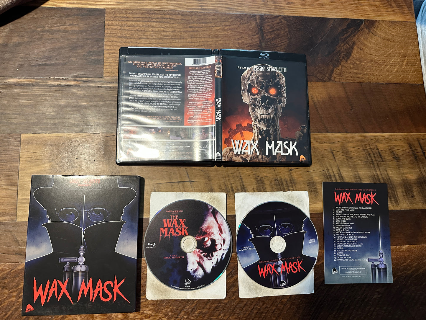 Wax Mask Blu ray/CD-Severin Films-Widescreen-Slipcover-Dario Argento Classic-