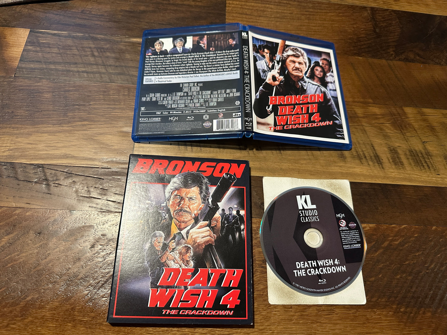 Death Wish 4 (Blu ray, Kino Lorber, Charles Bronson, Slipcover)