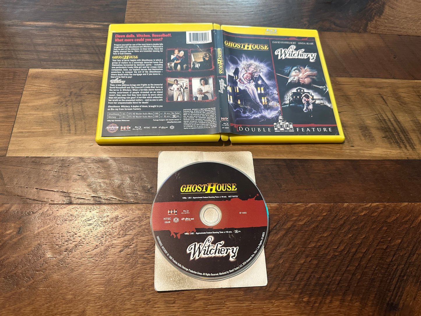 Ghosthouse & Witchery (Blu ray, Scream Factory, Double Feature, OOP)