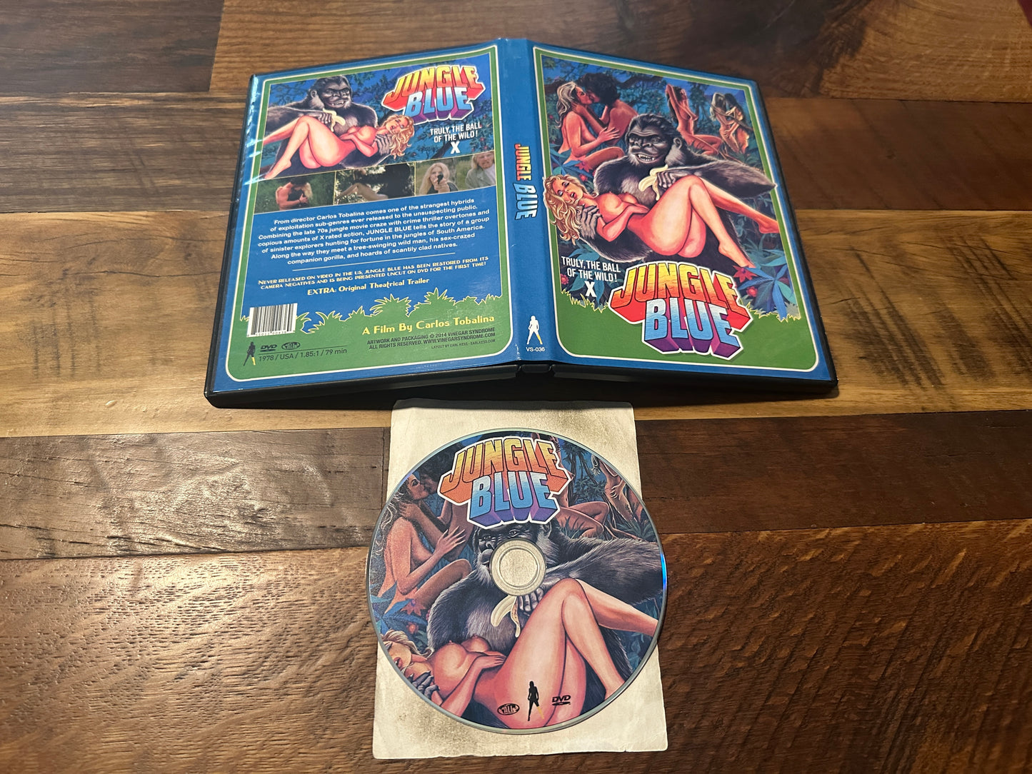 Jungle Blue (DVD, Vinegar Syndrome, 70’s Sleazy Classic, OOP)