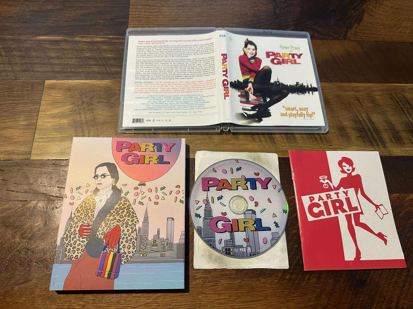 Party Girl (Blu ray, Fun City Edition, Slipcover, 90’s Classic, Widescreen)