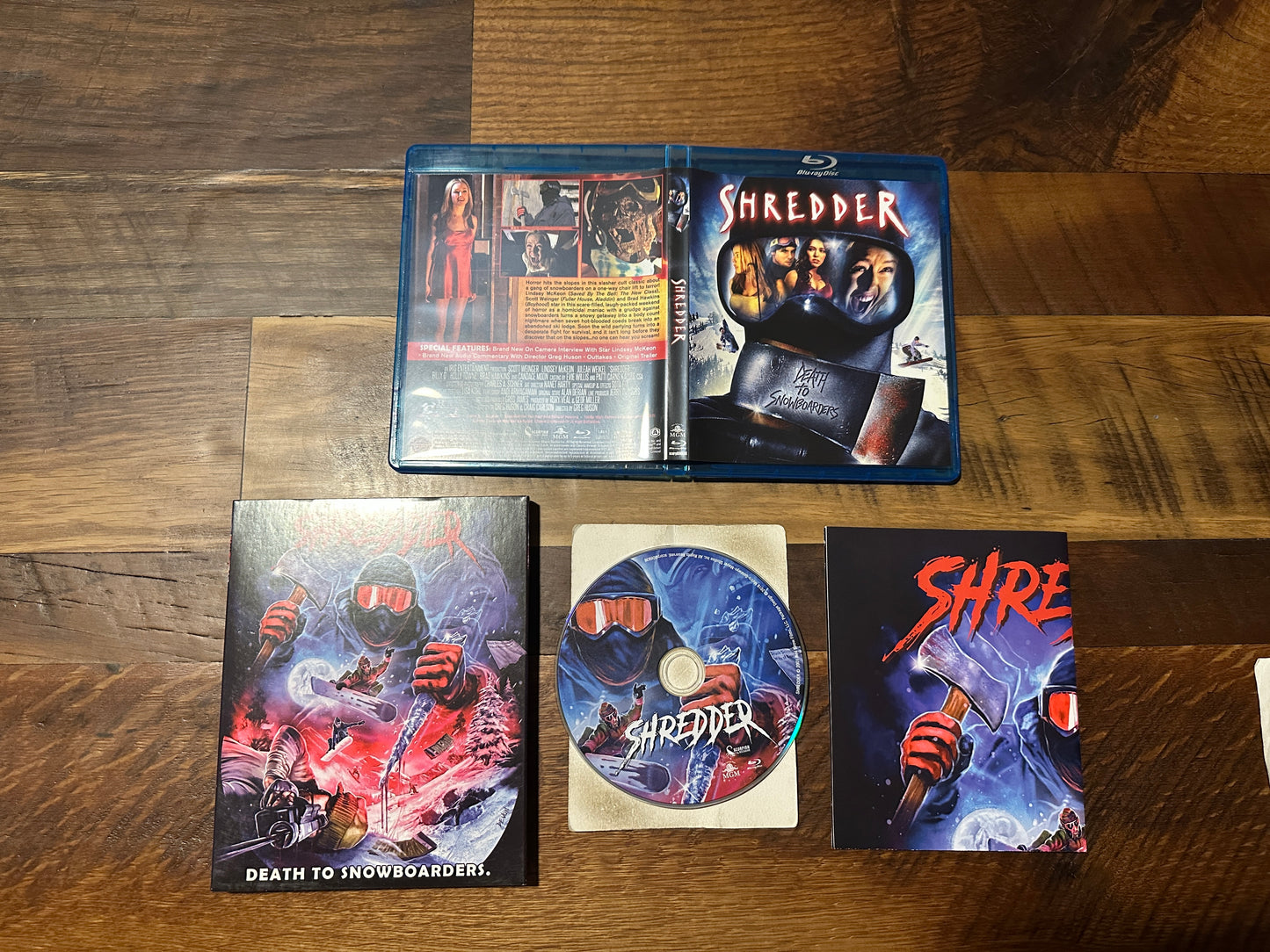 Shredder (Blu ray, Scorpion Releasing, 2001 Classic Horror, Slipcover)