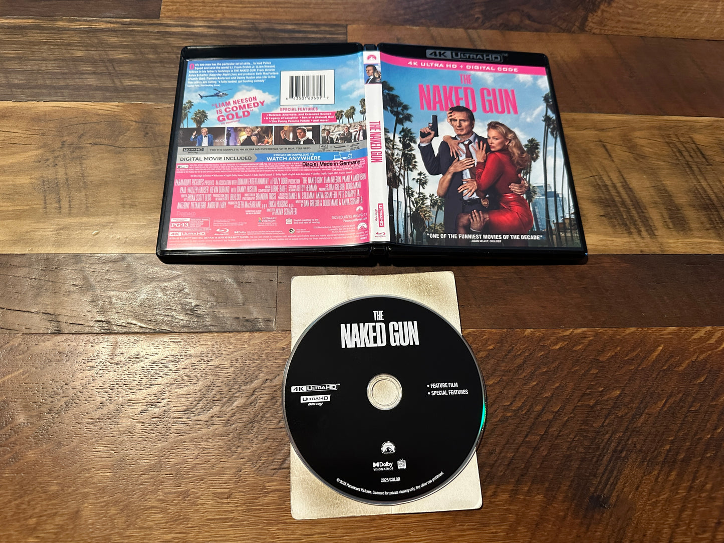 The Naked Gun 2025 (4K Ultra HD, Paramount, Widescreen, No Digital)