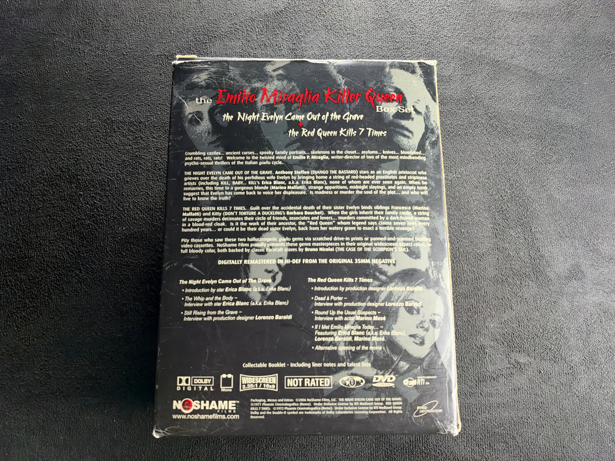 The Emilio Miraglia Killer Queen Boxset (DVD, 2 Disc Set, No Shame)