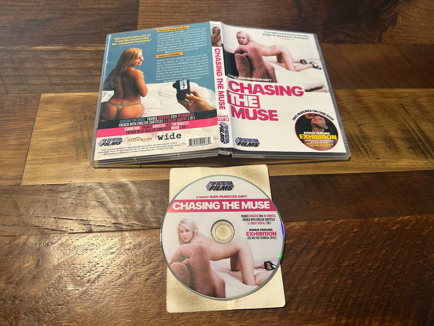 Chasing The Muse & Exhibition (DVD, Artsploitation Films, Sleaze)