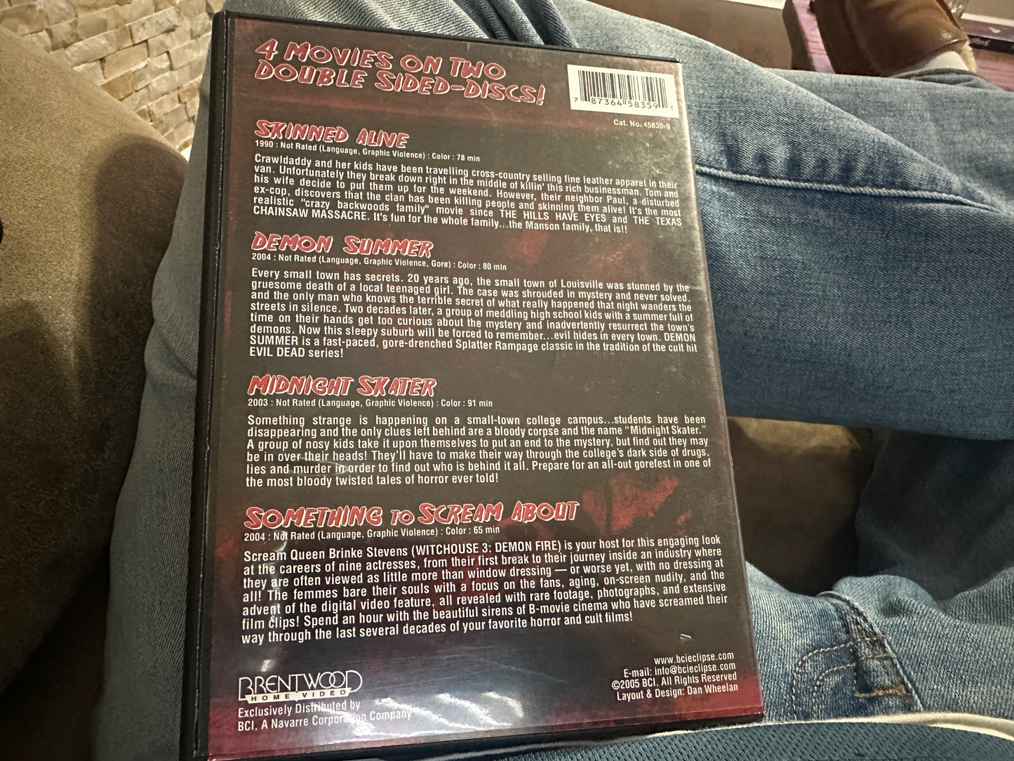 Skinned Alive (DVD, Brentwood Home Video, 4 Movies, Demon Summer)