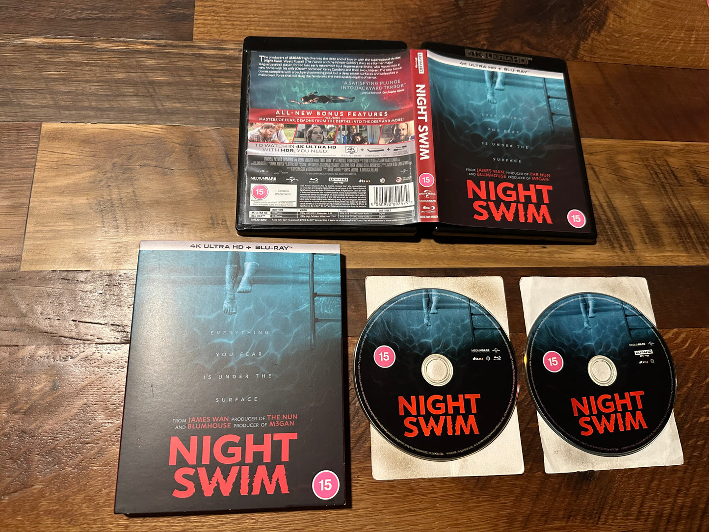 Night Swim 4K Ultra HD/Blu ray-Universal-Region B Blu ray-Slipcover