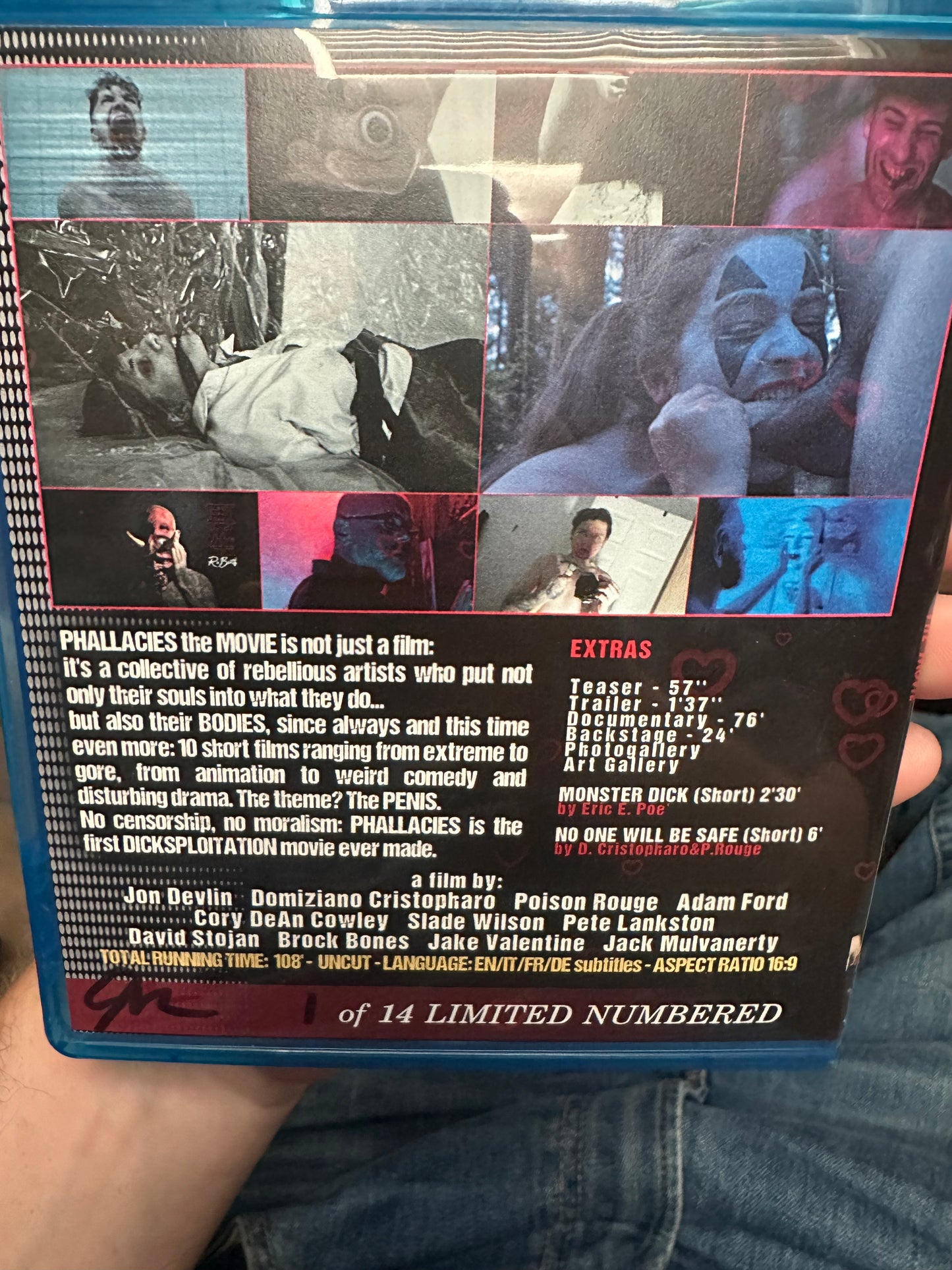Phallacies The Movie BD-R Valentines Day Ultra Limited Edition-14 Made And This Is 1 of 14