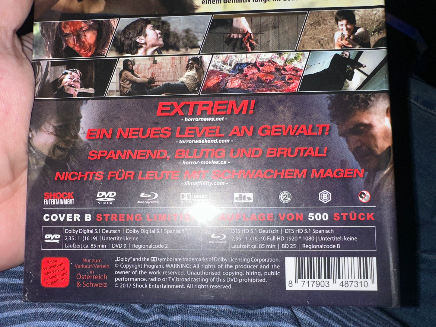 Sendero Blu ray/DVD-Limited Ed 500 Made-Shock Entertainment-Region B-NEW