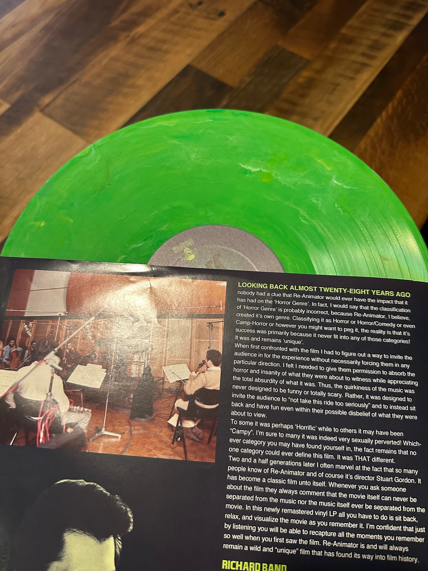 Re-Animator Original Motion Soundtrack-Vinyl-Green Marble-Waxwork