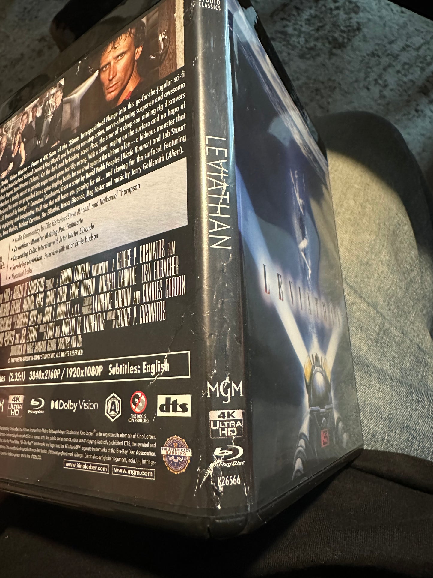 Leviathan 4K Ultra HD/Blu ray-Kino Lorber-2 Disc-80’s Classic-