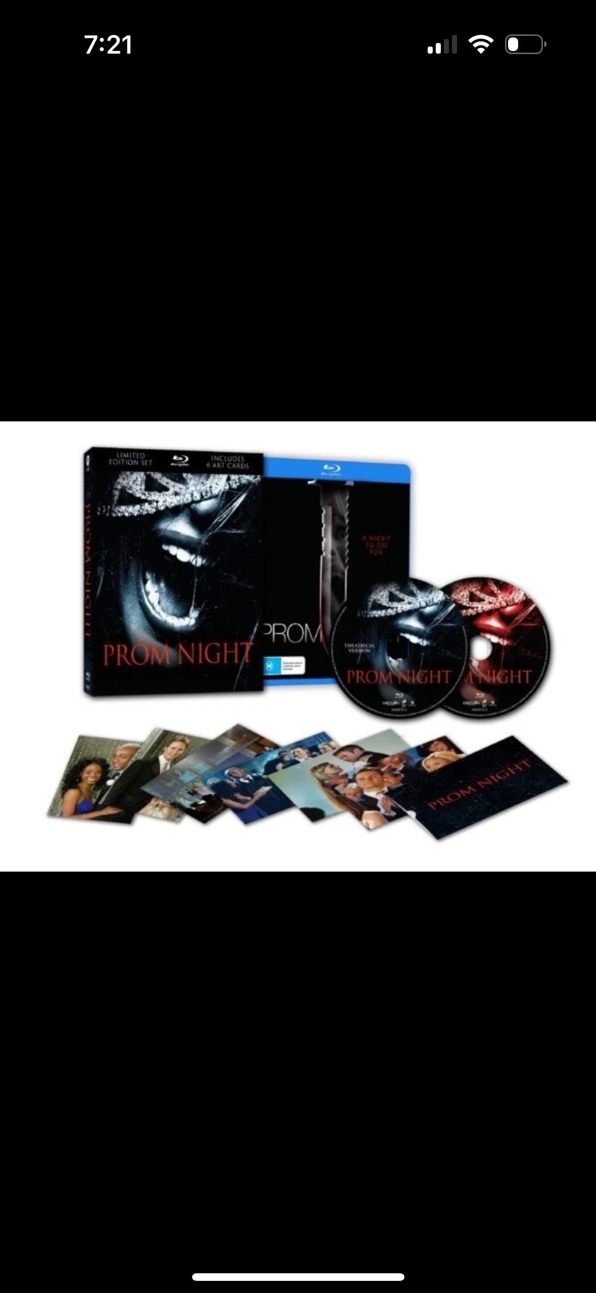 Prom Night 2008 Blu ray-VVS Limited Edition-Lenticular Box-Art Cards-